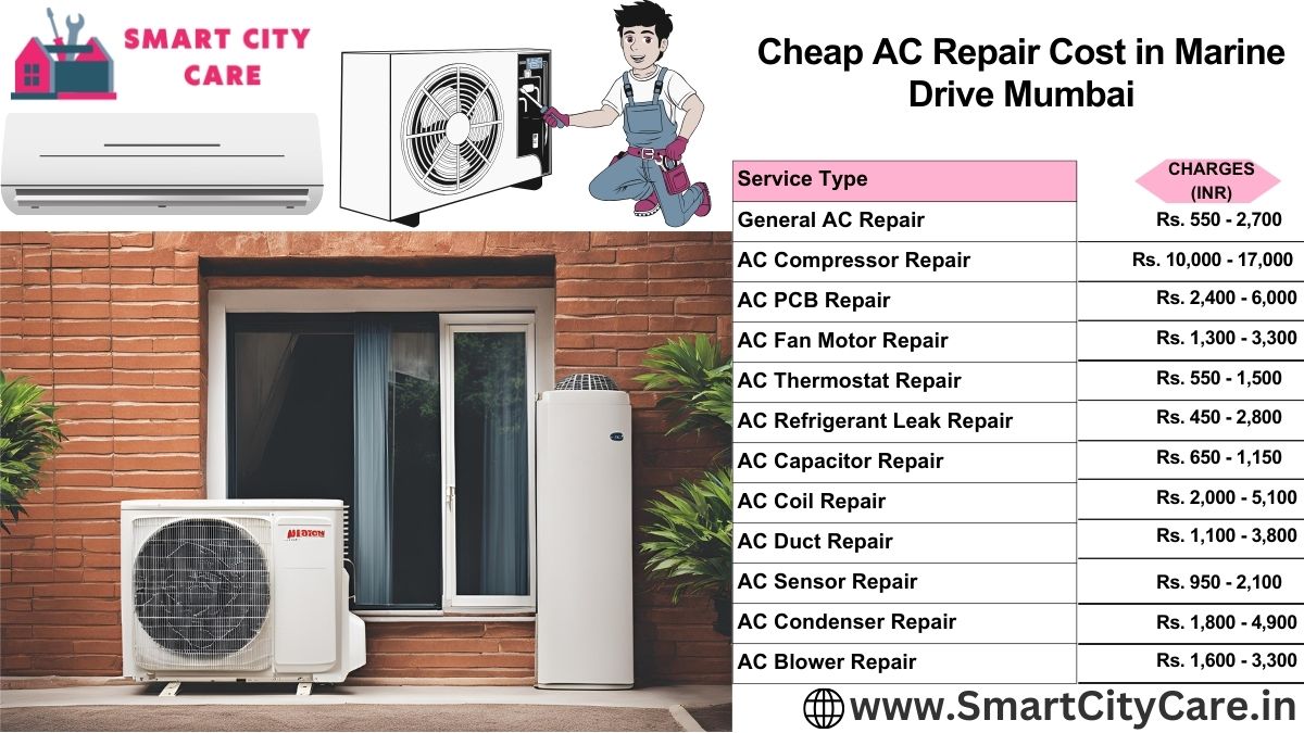 Cheap AC repair Cost list in  Marine Drive, Mumbai