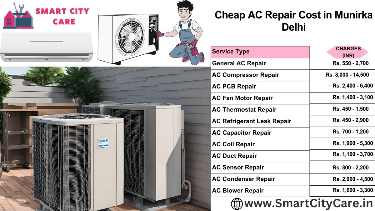 Cheap AC repair Cost list in  Munirka, Delhi