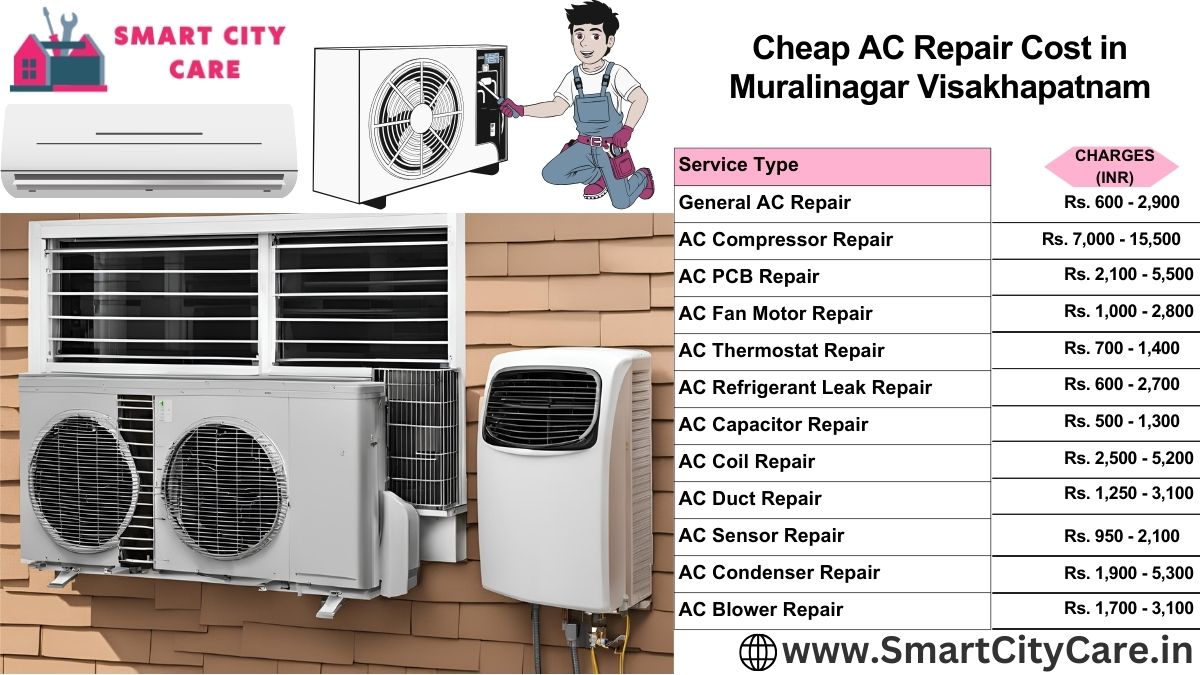 Cheap AC repair Cost list in  Muralinagar, Visakhapatnam