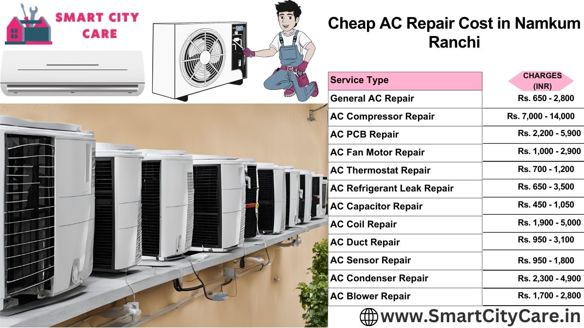 Cheap AC repair Cost list in  Namkum, Ranchi