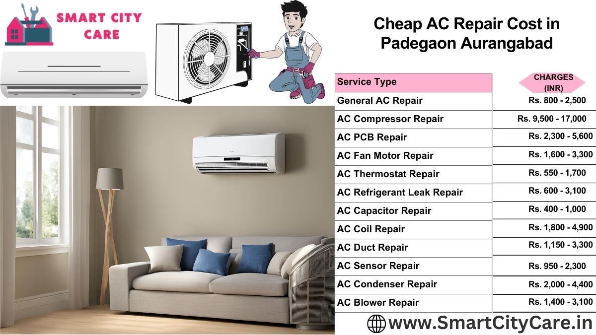 Cheap AC repair Cost list in  Padegaon, Aurangabad