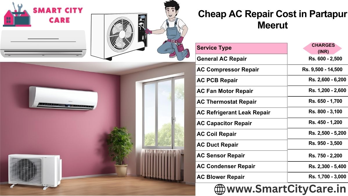 Cheap AC repair Cost list in  Partapur, Meerut