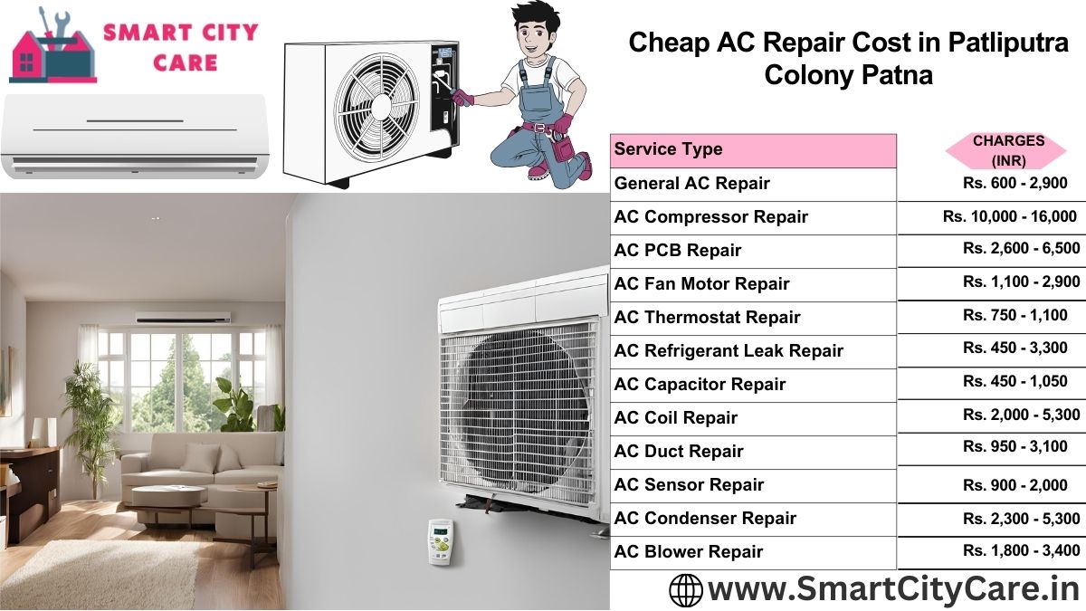 Cheap AC repair Cost list in  Patliputra Colony, Patna