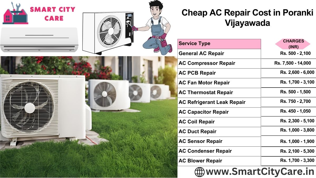 Cheap AC repair Cost list in  Poranki, Vijayawada