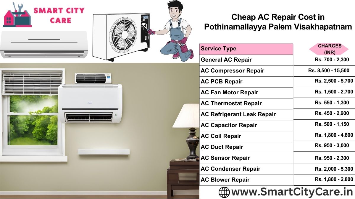 Cheap AC repair Cost list in  Pothinamallayya Palem, Visakhapatnam