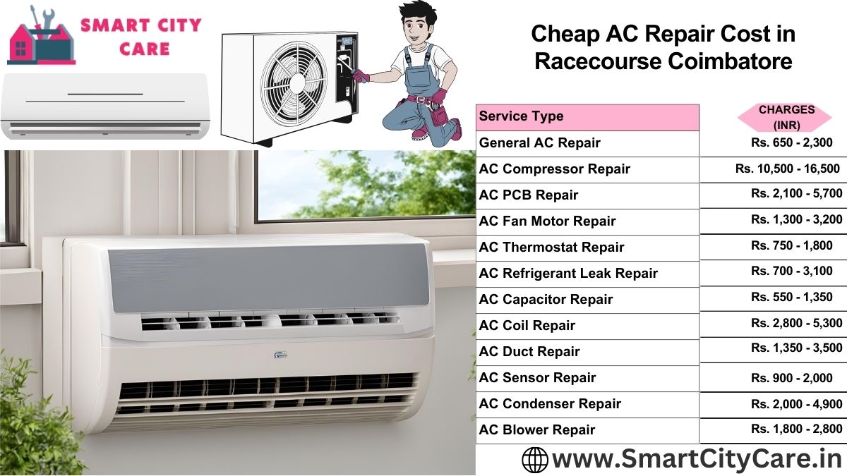 Cheap AC repair Cost list in  Racecourse, Coimbatore