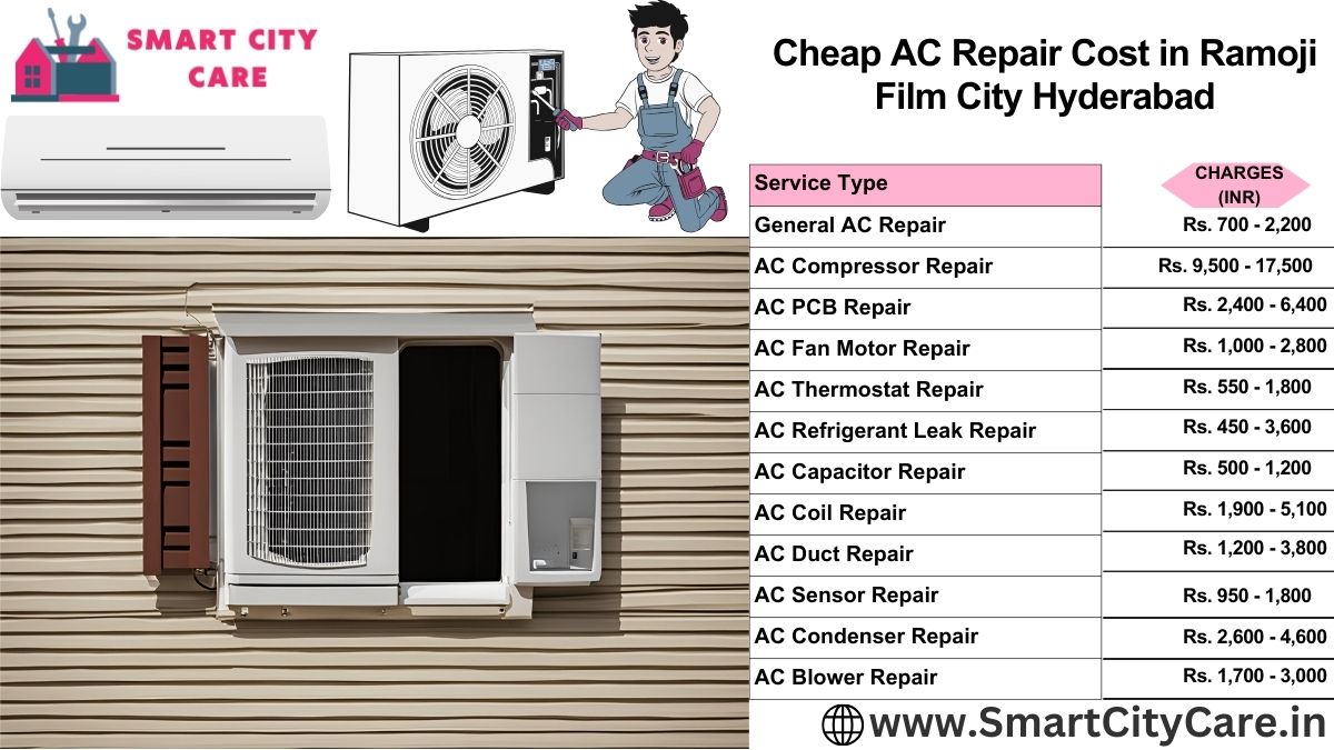 Cheap AC repair Cost list in Ramoji Film City, Hyderabad