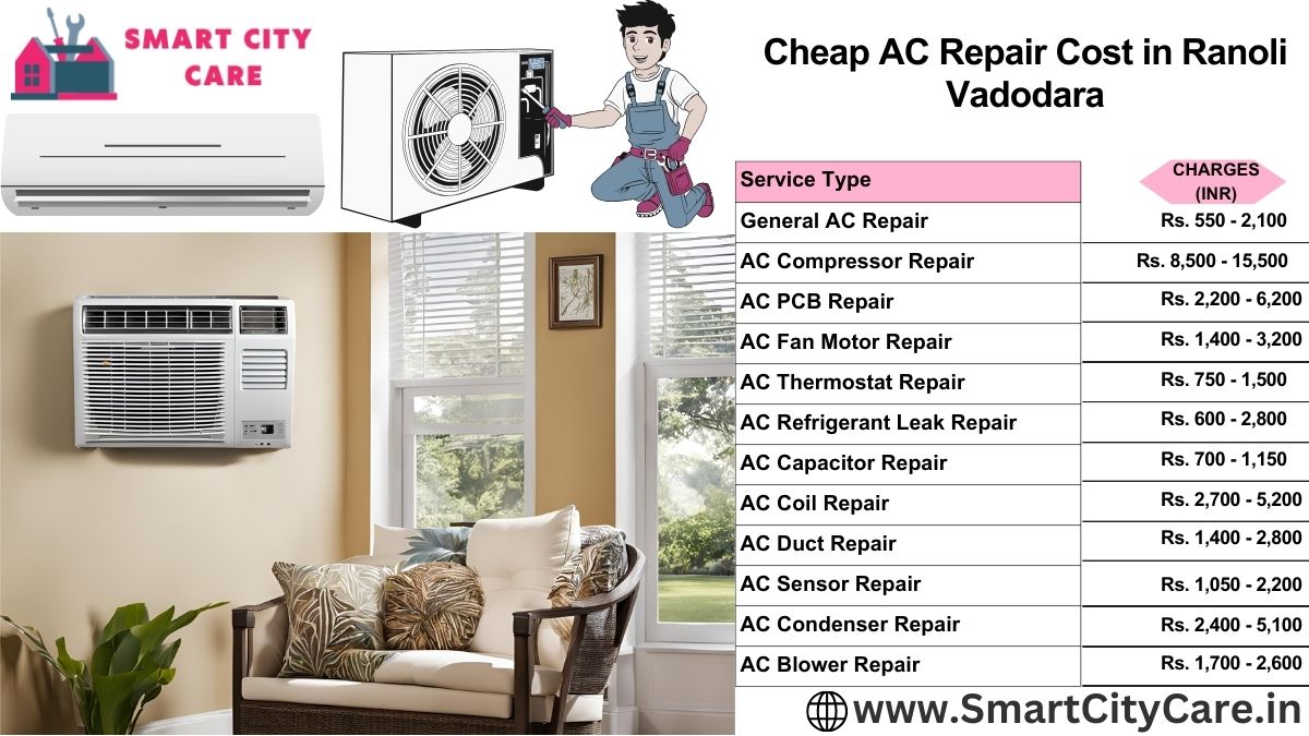 Cheap AC repair Cost list in  Ranoli, Vadodara