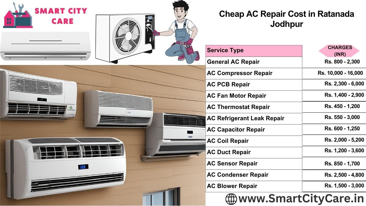 Cheap AC repair Cost list in  Ratanada, Jodhpur