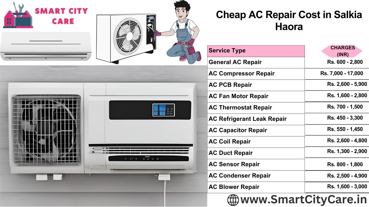 Cheap AC repair Cost list in  Salkia, Haora