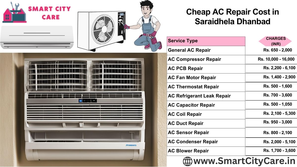 Cheap AC repair Cost list in  Saraidhela, Dhanbad