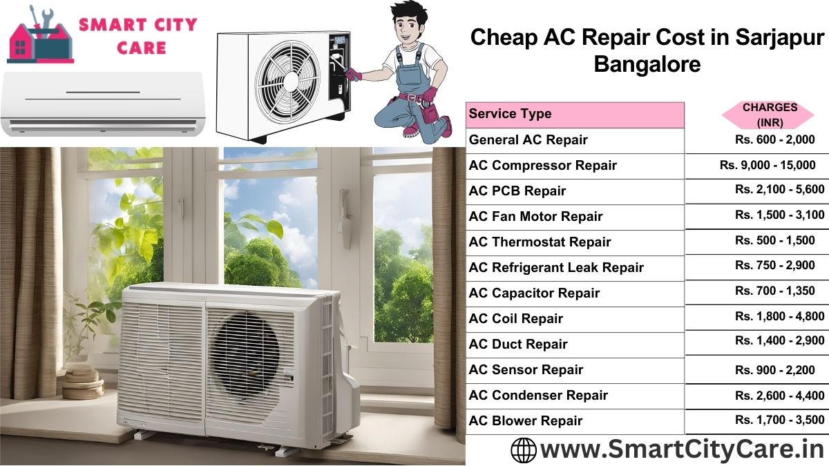 Cheap AC repair Cost list in  Sarjapur, Bangalore