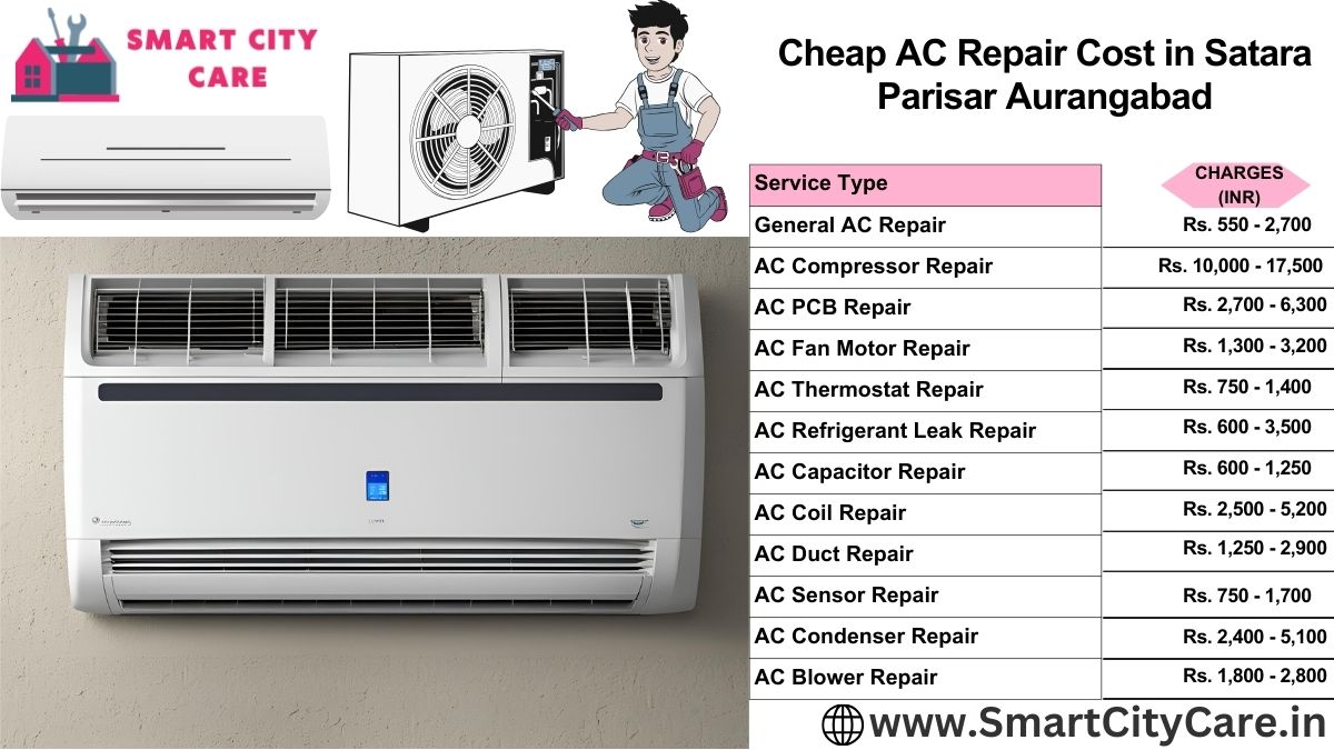 Cheap AC repair Cost list in Satara Parisar, Aurangabad