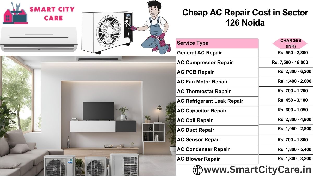 Cheap AC repair Cost list in  Sector 126, Noida