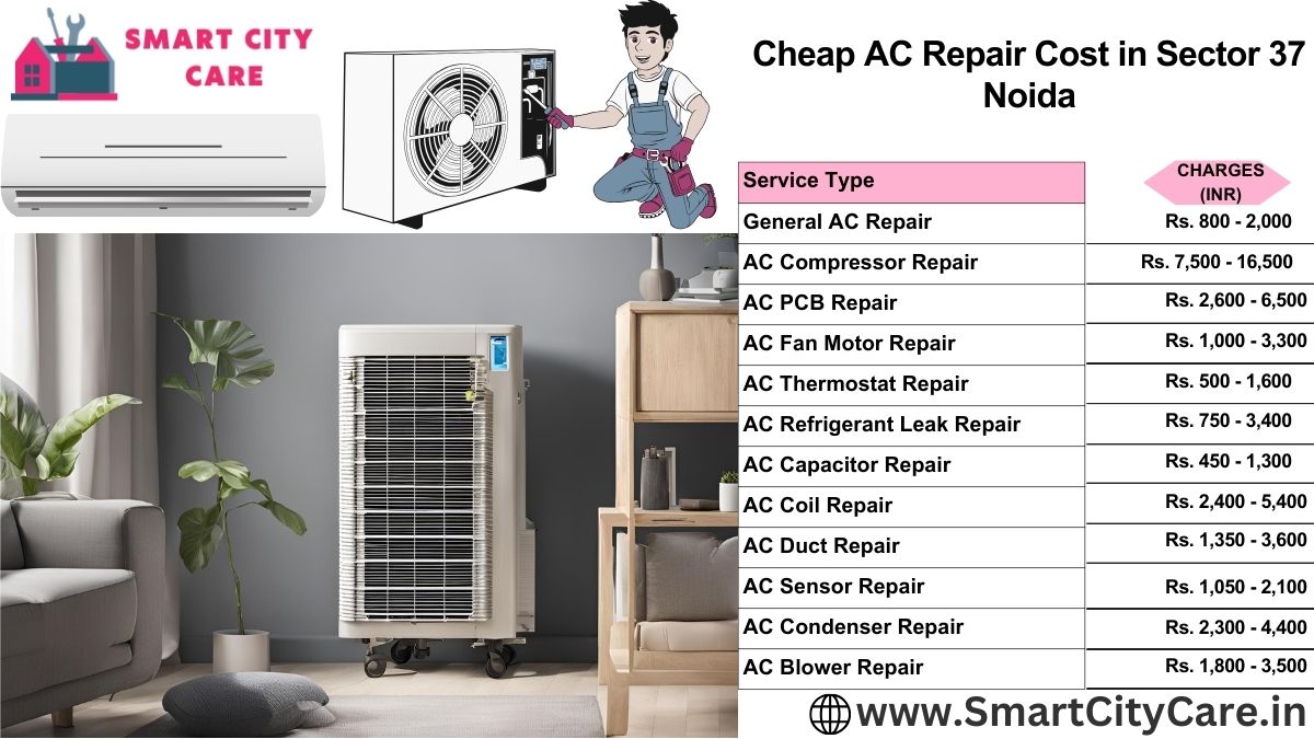 Cheap AC repair Cost list in  Sector 37, Noida