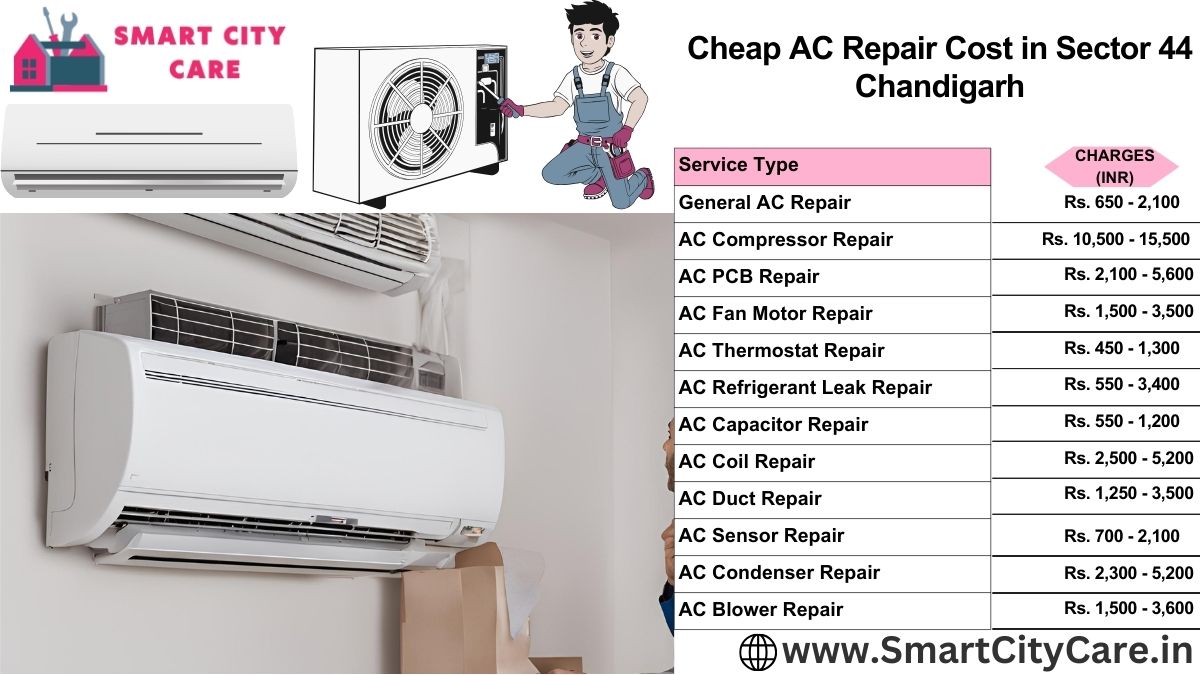 Cheap AC repair Cost list in  Sector 44, Chandigarh