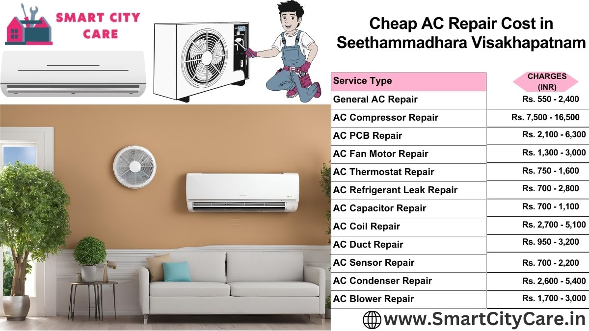 Cheap AC repair Cost list in  Seethammadhara, Visakhapatnam