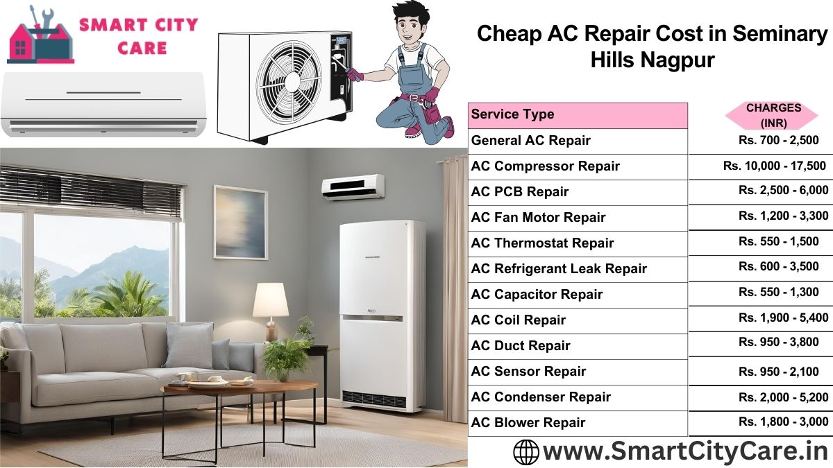 Cheap AC repair Cost list in  Seminary Hills, Nagpur