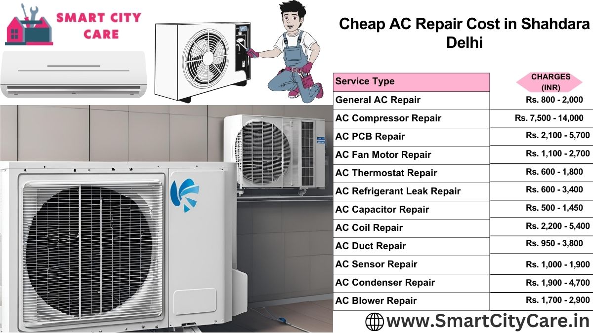 Cheap AC repair Cost list in  Shahdara, Delhi