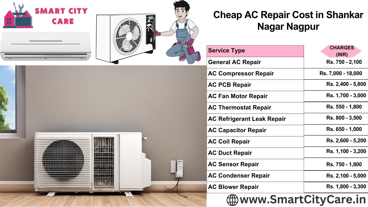 Cheap AC repair Cost list in Shankar Nagar, Nagpur