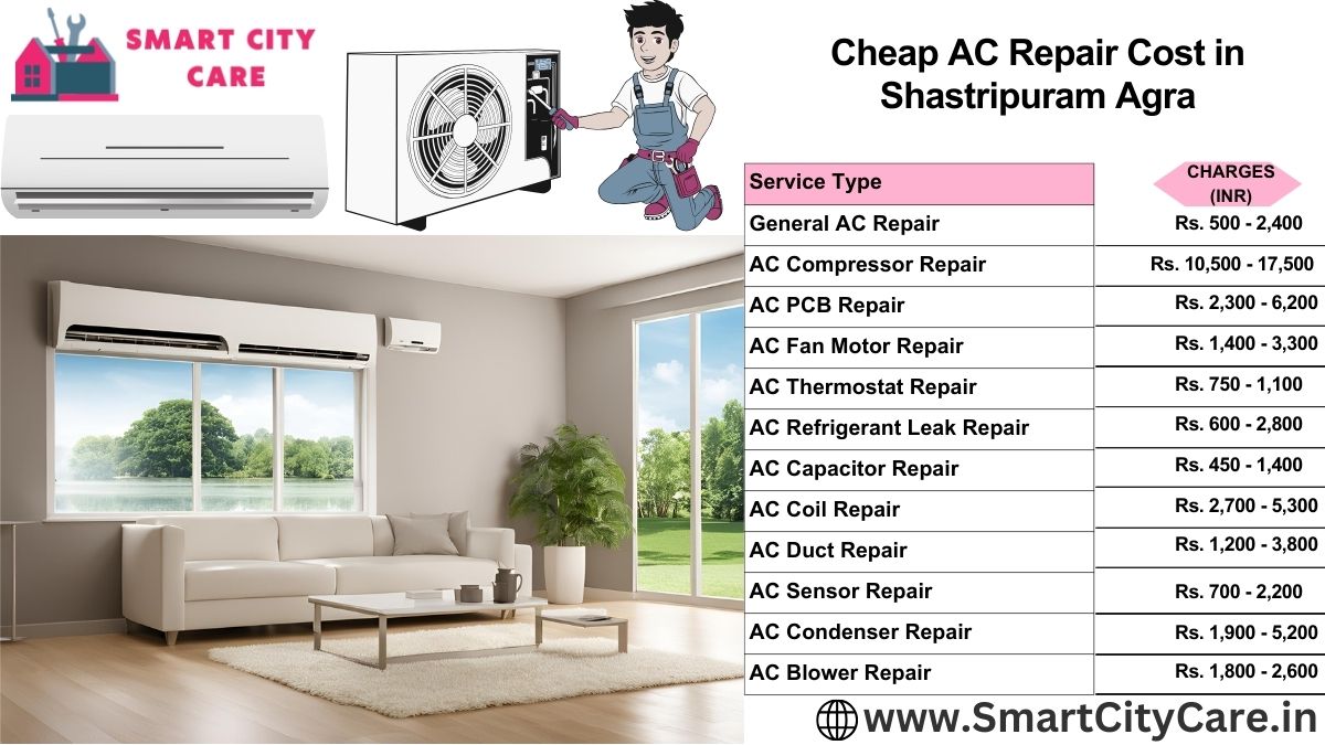 Cheap AC repair Cost list in  Shastripuram, Agra