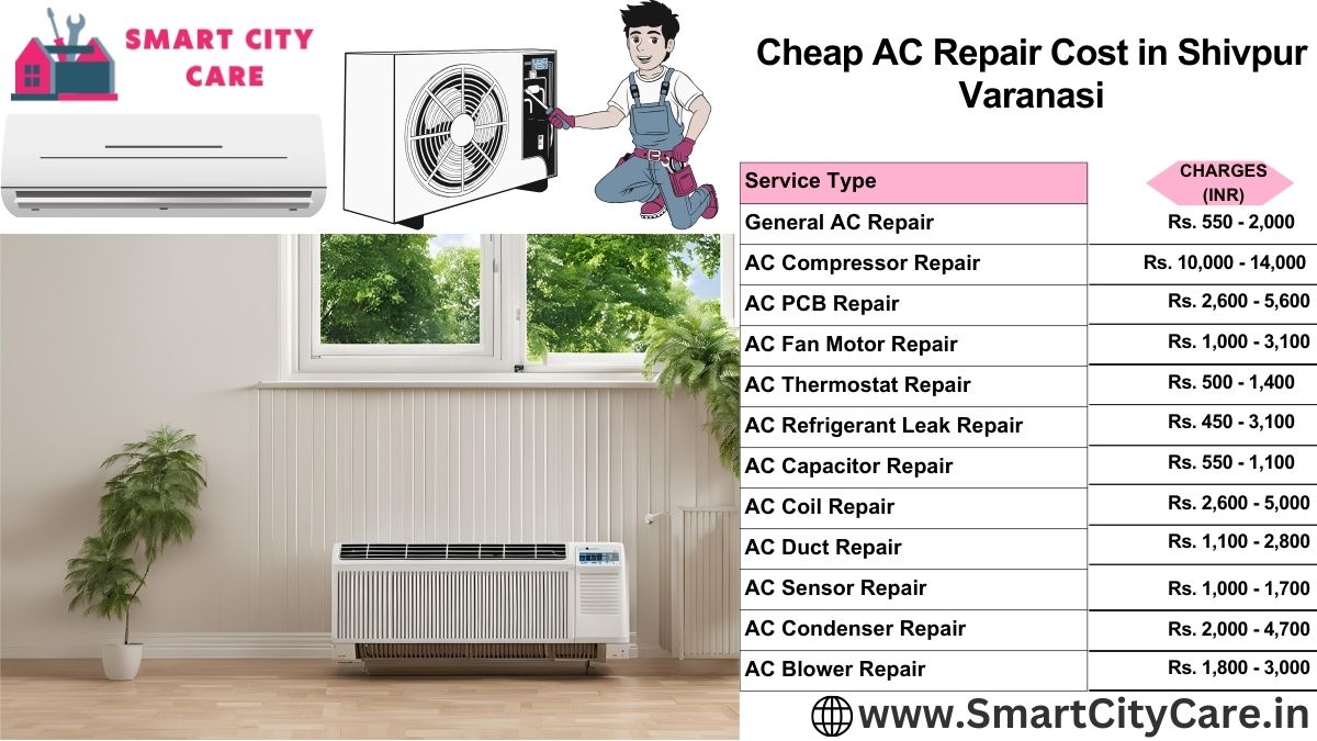 Cheap AC repair Cost list in  Shivpur, Varanasi