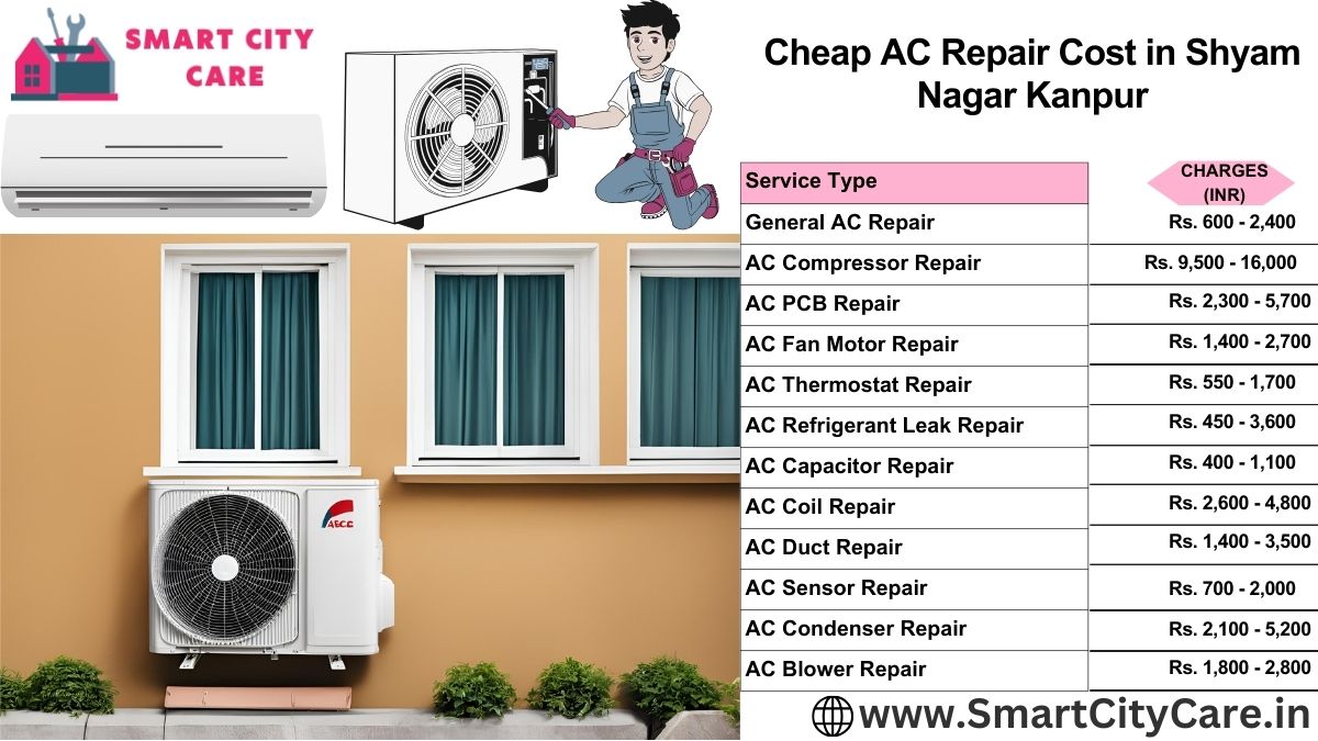 Cheap AC repair Cost list in  Shyam Nagar, Kanpur