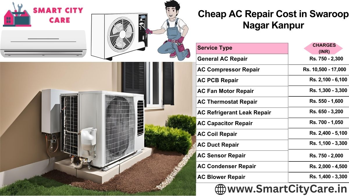 Cheap AC repair Cost list in  Swaroop Nagar, Kanpur