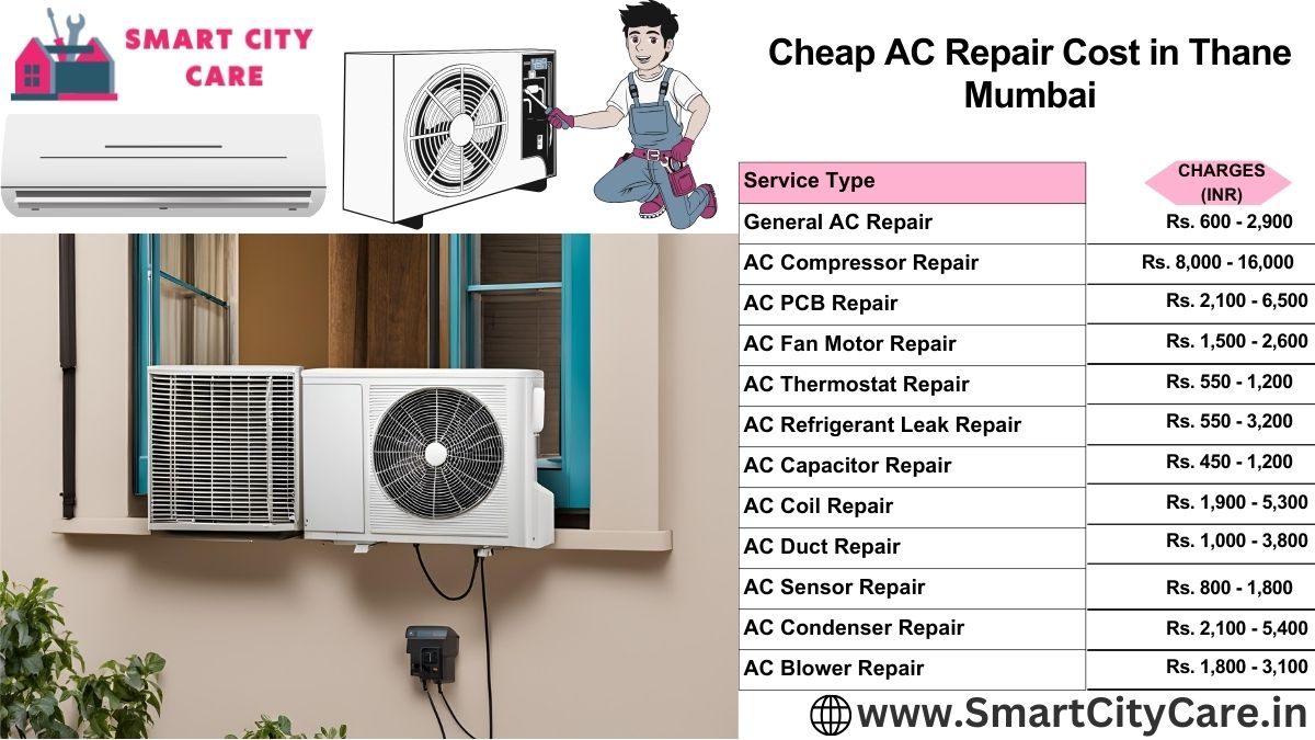 Cheap AC repair Cost list in  Thane, Mumbai