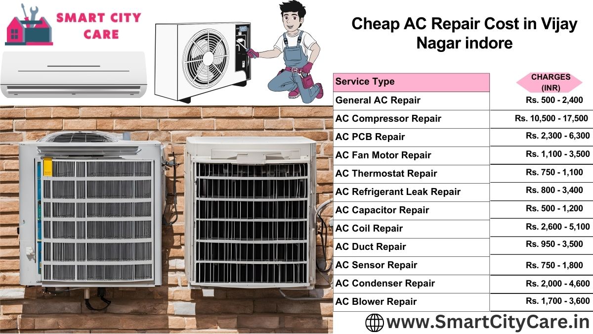 Cheap AC repair Cost list in  Vijay Nagar, Indore