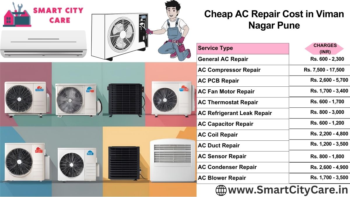 Cheap AC repair Cost list in  Viman Nagar, Pune