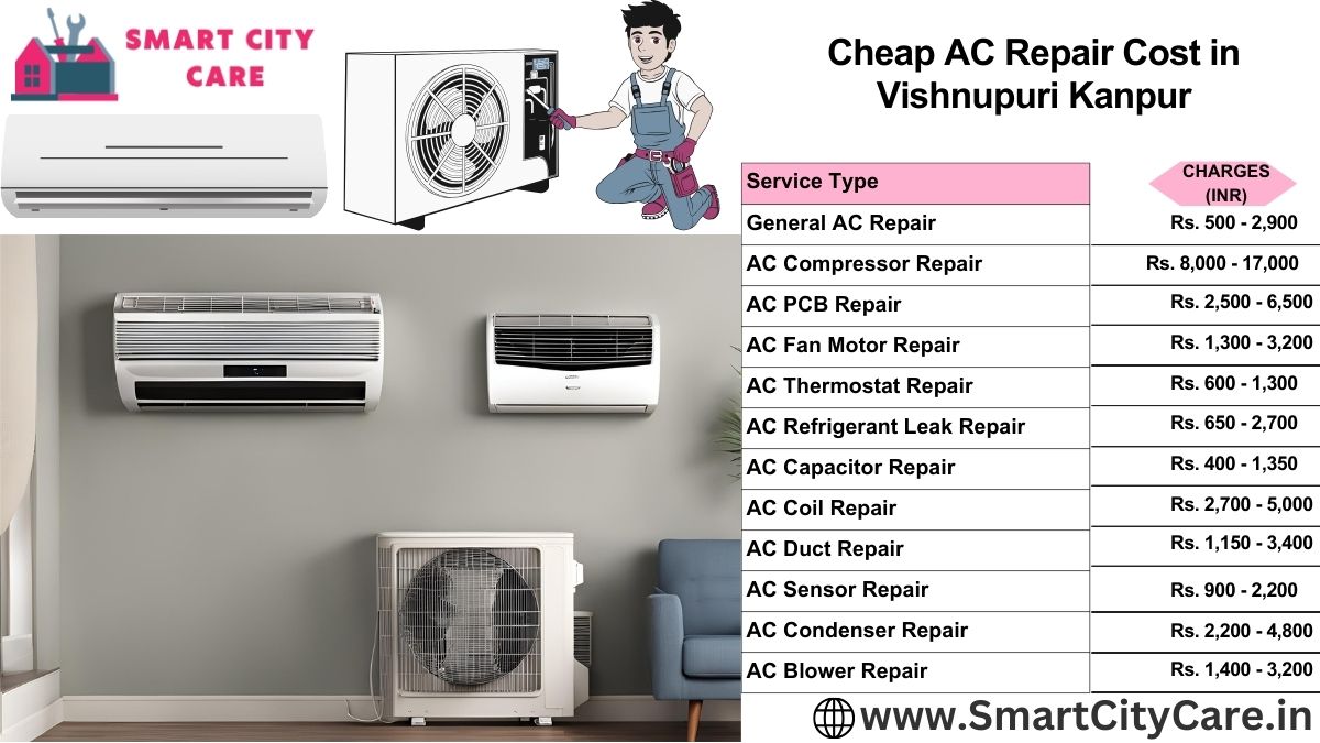 Cheap AC repair Cost list in  Vishnupuri, Kanpur