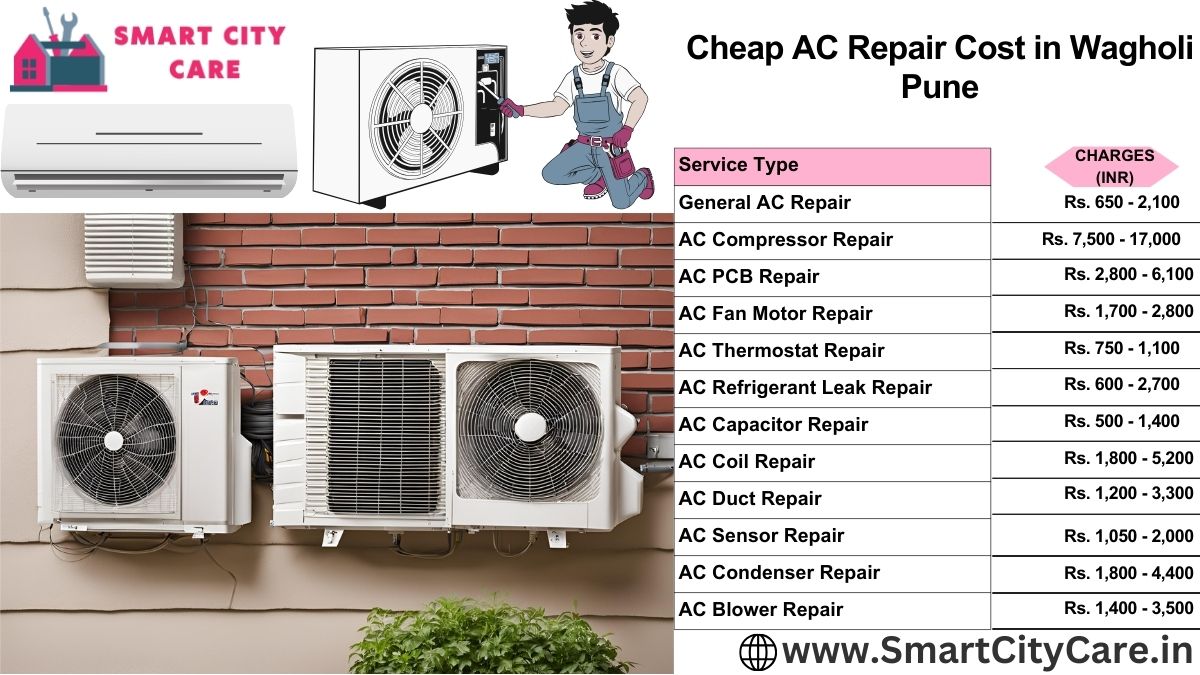 Cheap AC repair Cost list in  Wagholi, Pune