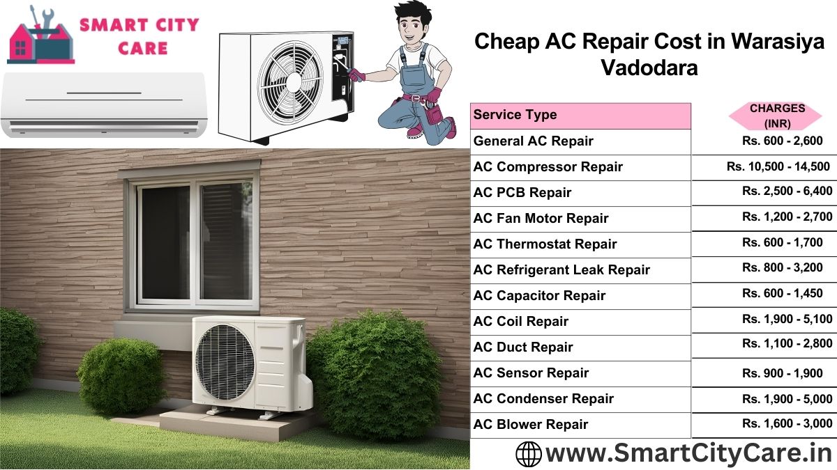 Cheap AC repair Cost list in  Warasiya, Vadodara