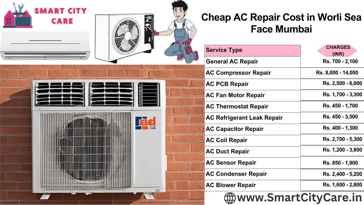 Cheap AC repair cost in Worli Sea Face, Mumbai