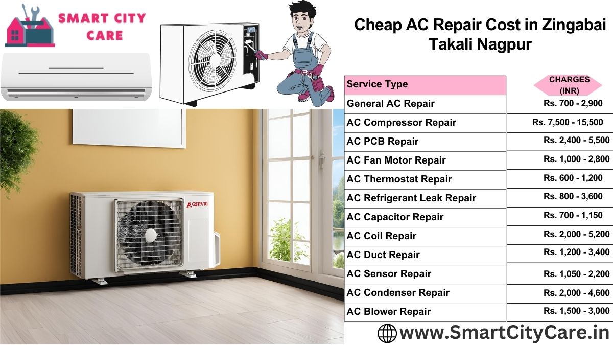 Cheap AC repair Cost list in  Zingabai Takali, Nagpur