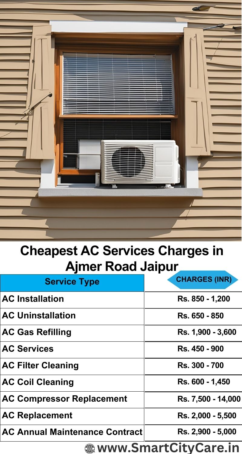 AC Services charges list in  Ajmer Road, Jaipur