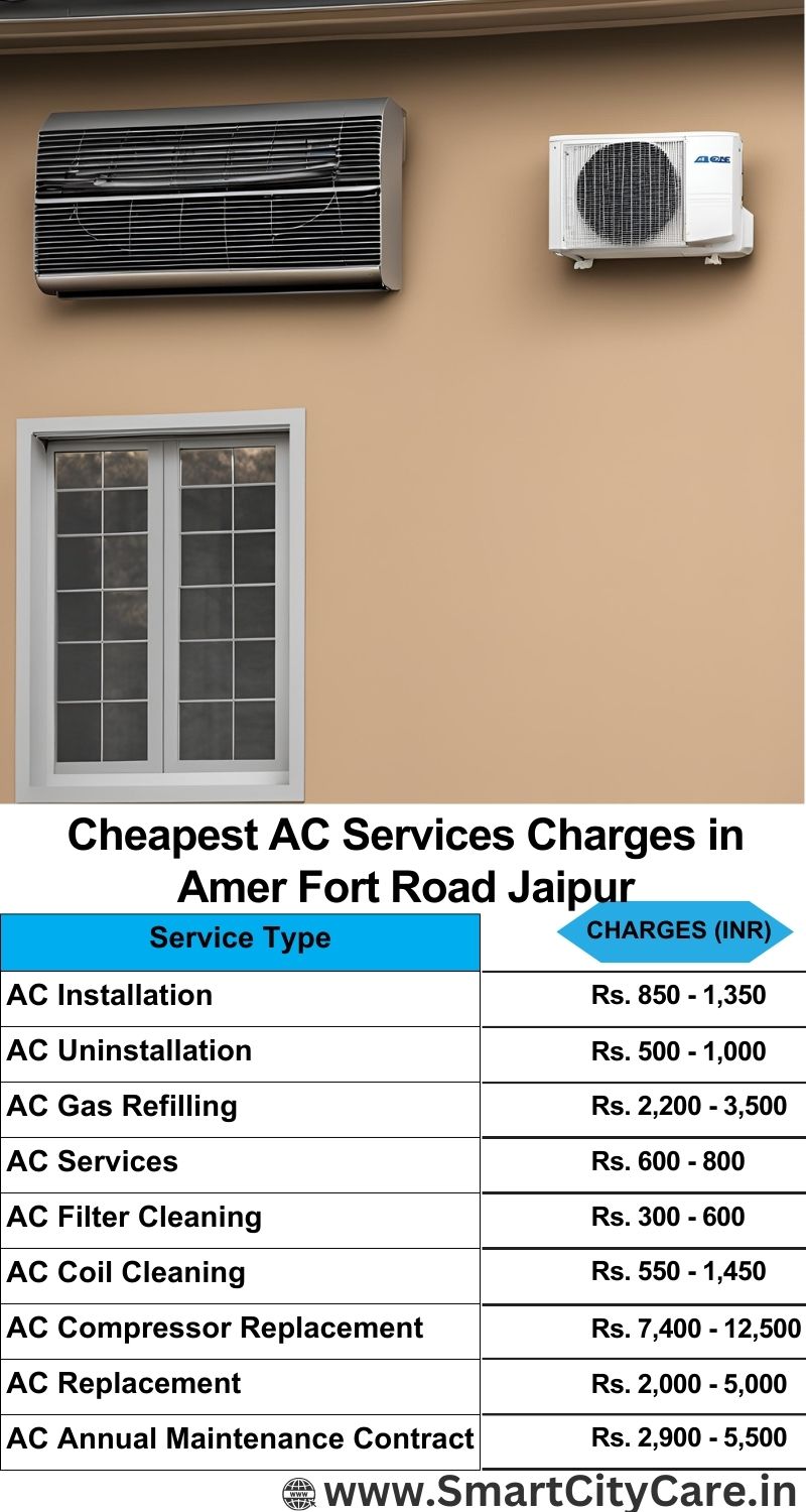 AC Services charges list in  Amer Fort Road, Jaipur