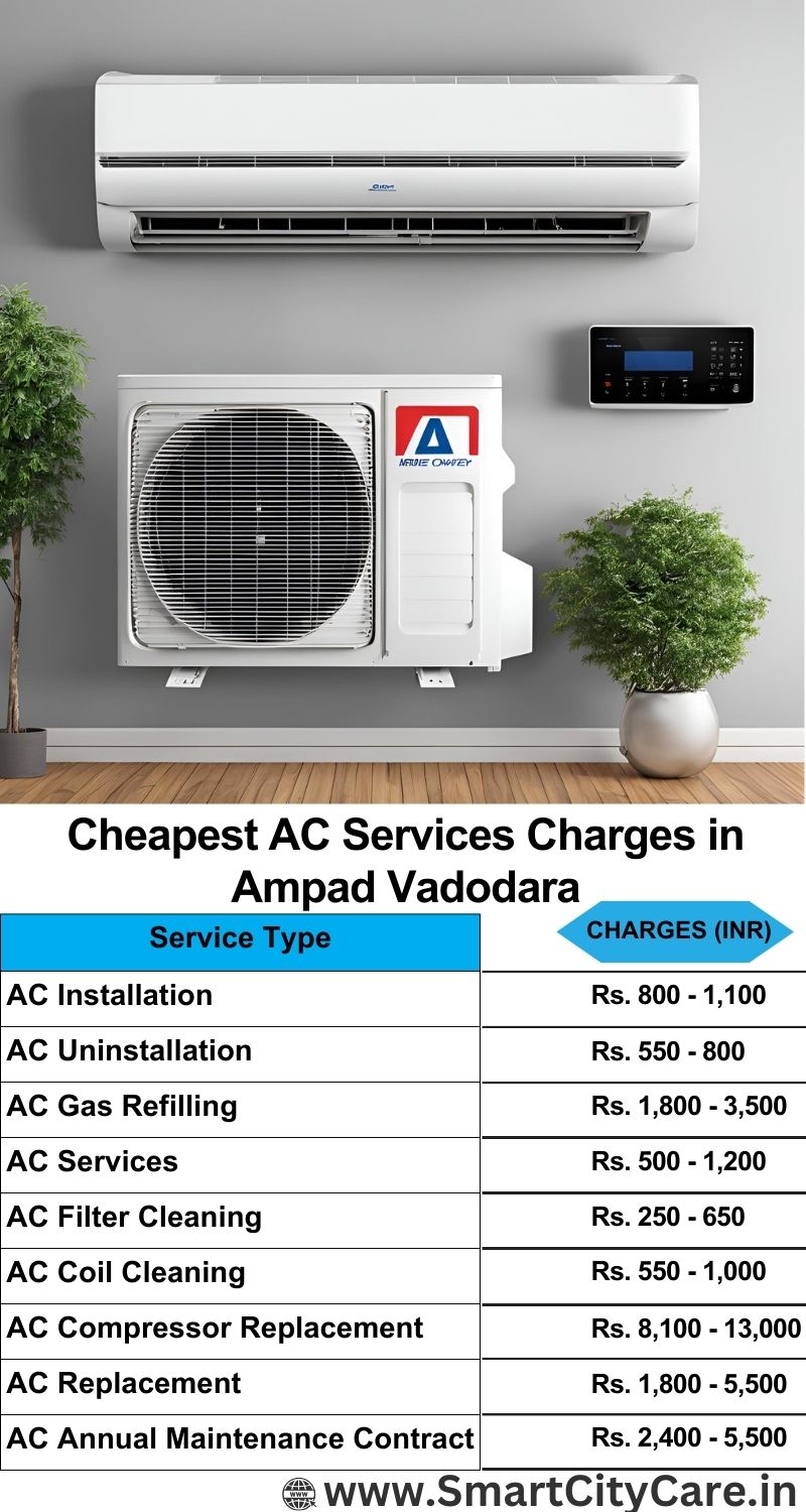 AC Services charges list in  Ampad, Vadodara