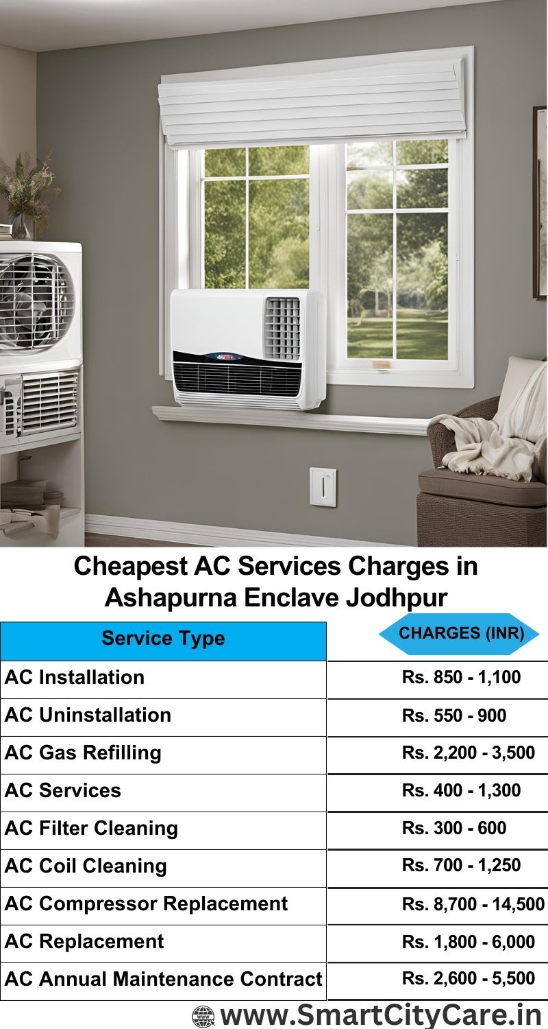 AC Services charges list in  Ashapurna Enclave, Jodhpur