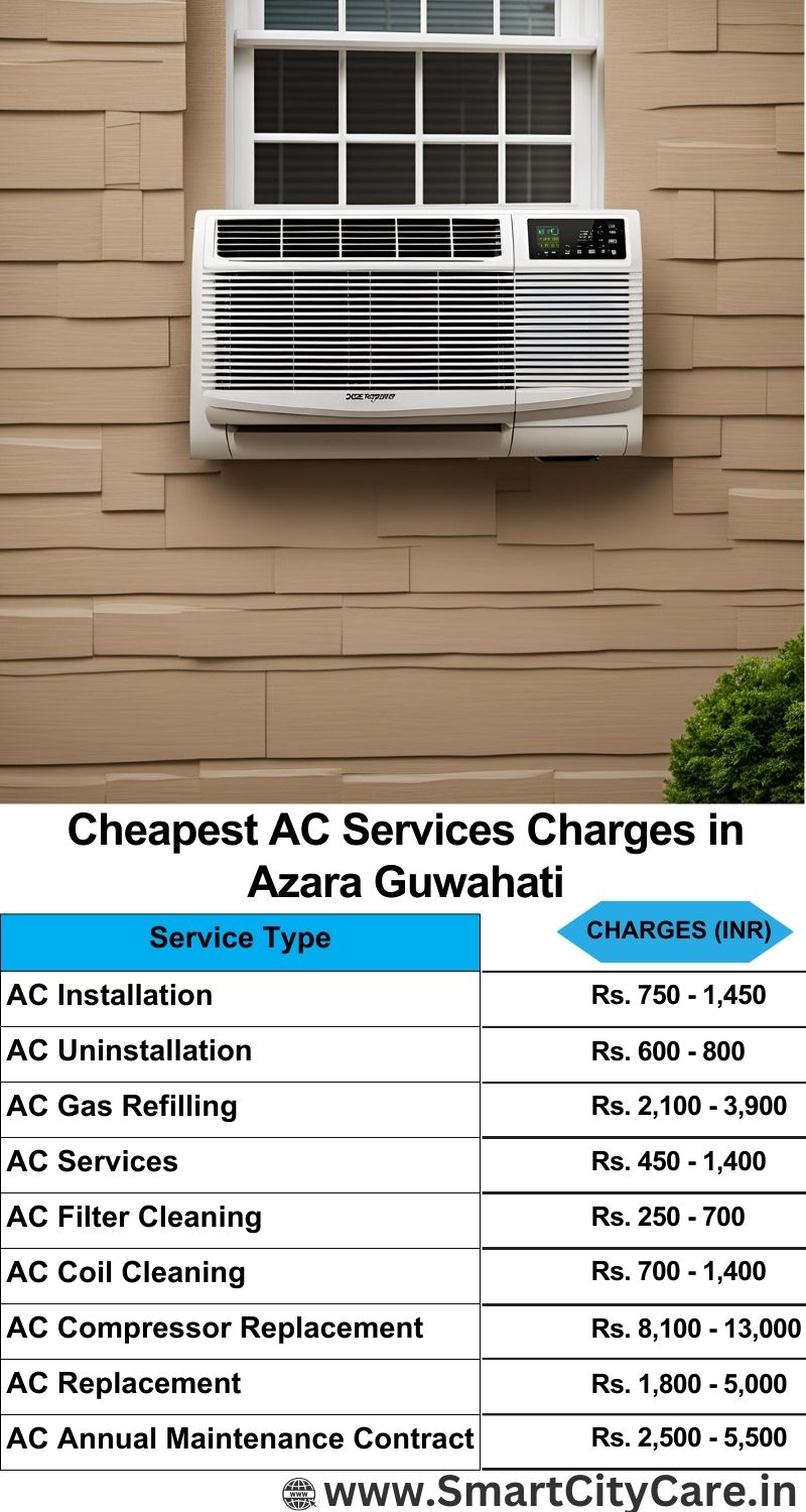 AC Services charges list in  Azara, Guwahati