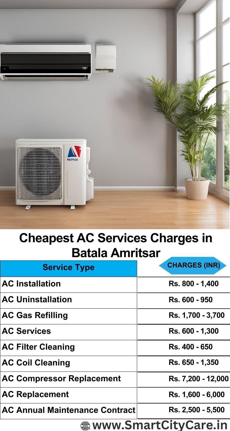 AC Services charges list in  Batala, Amritsar