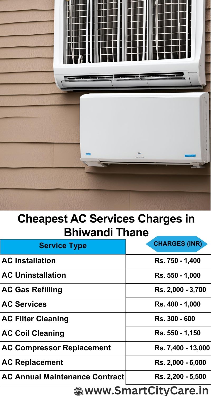 AC Services charges list in  Bhiwandi, Thane