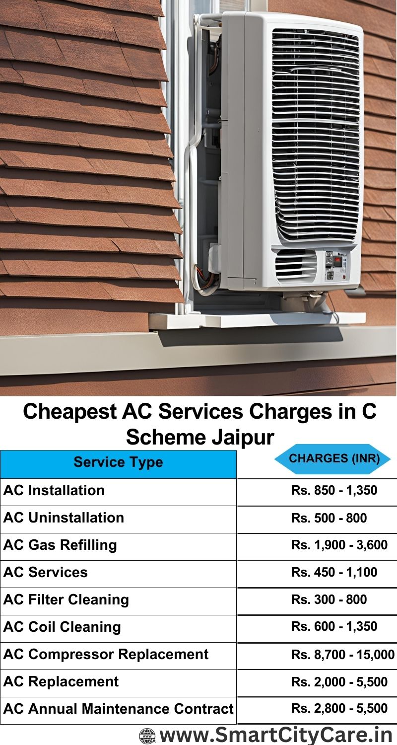 AC Services charges list in  C-scheme, Jaipur