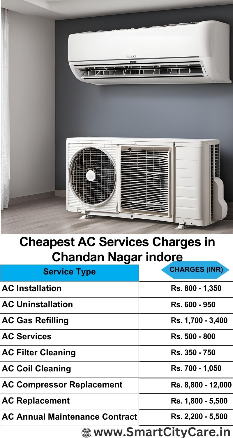 AC Services charges list in  Chandan Nagar, Indore