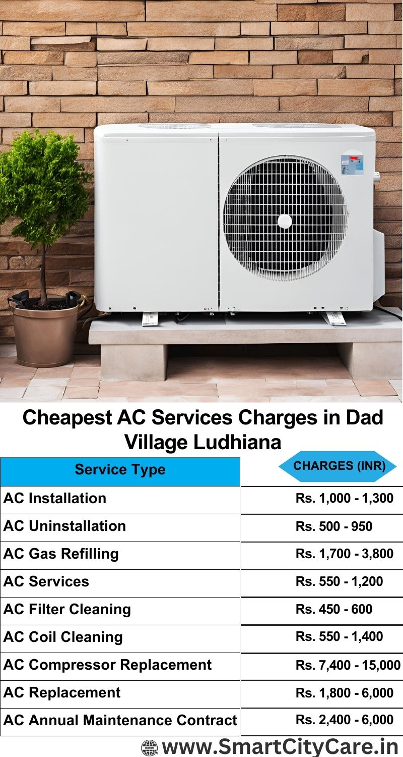 AC Services charges list in  Dad Village, Ludhiana