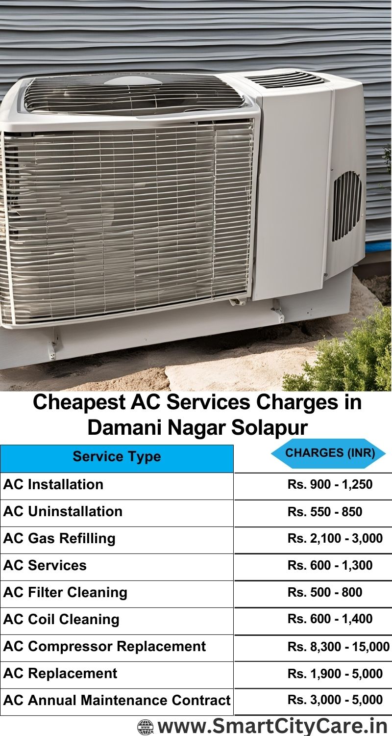 AC Services charges list in  Damani Nagar, Solapur