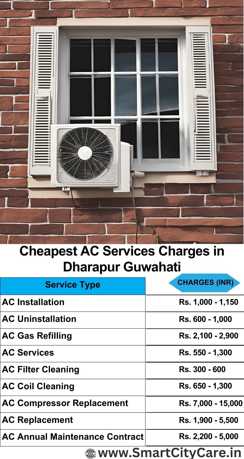 AC Services charges list in  Dharapur, Guwahati