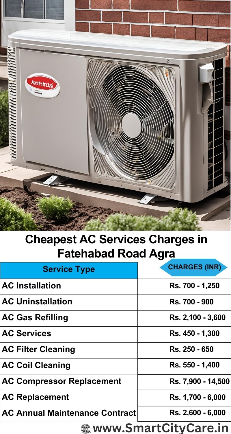 AC Services charges list in  Fatehabad Road, Agra