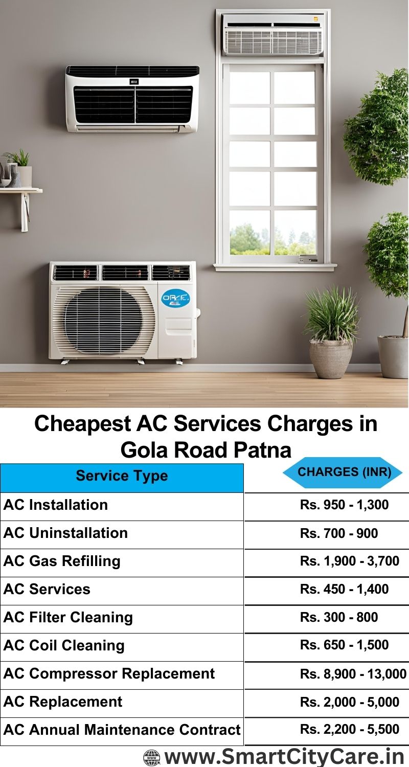 AC Services charges list in  Gola Road, Patna